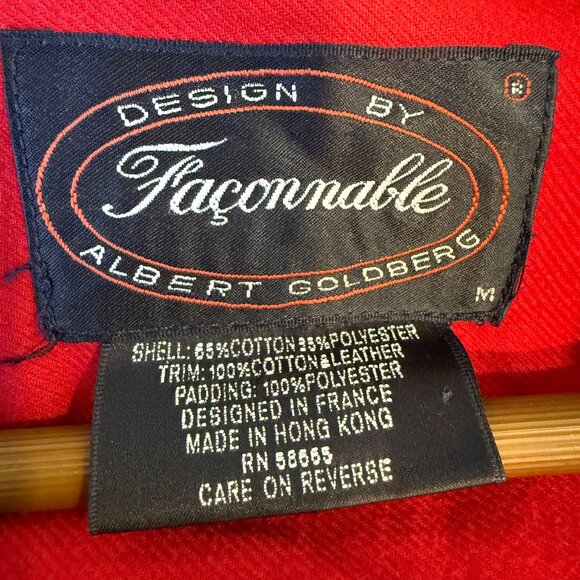 Vintage Faconnable Field Coat Jacket Brown 80s 90s Hong Kong Medium - Picture 9 of 12